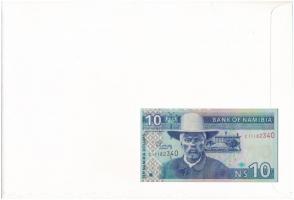 Namíbia 2001. 10D felbélyegzett borítékban, bélyegzéssel T:1 Namibia 2001. 10 Dollar in envelope wit...