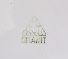 cca 1940 Gránit Modiano cigarettapapír reklámos  pénzvisszaadó tálca, d:23 cm Jelzett, kis kopásokka...