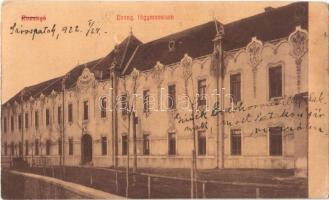 1922 Rozsnyó, Roznava; Evangélikus főgimnázium. Búfy János kiadása 58. / grammar school (ragasztónyom / gluemark)