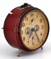 cca 1940 Szövetkezeti áru reklámos vekker óra. Nem működik 11 cm