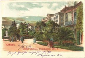 1907 Abbazia, Opatija; Hotel Stefanie, Dependence No. 1. litho