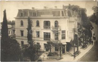 Abbazia, Opatija; Pensione Lederer / hotel. Atelier Mayer photo (ragasztónyom / gluemark)