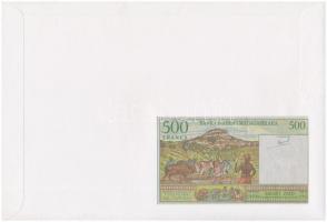Madagaszkár 1994. 500Fr felbélyegzett borítékban, bélyegzéssel T:1 Madagascar 1994. 500 Francs in en...