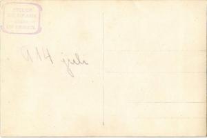 1914 Crikvenica, Cikrvenica; úri társaság ebéd közben katonákkal / lunch with soldiers. Atelier Jos....