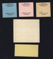 Budapest/Magyar Kereskedelmi Csarnok DN 10f, 20f, 50f, 1K, 2K (sárgás papíron) teljes sor! T:I