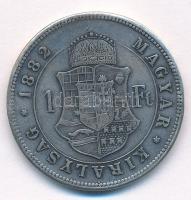 1882KB 1Ft Ag "Ferenc József / Barokk címer" T:2-,3 előlap és hátlap is vésett
Adamo M15