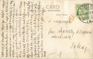 1910 Budapest, kirándulók csoportképe. photo (fa)