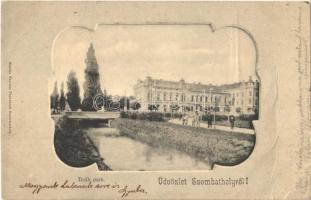 1903 Szombathely, Deák park, híd. Steiner Testvérek kiadása (fa)