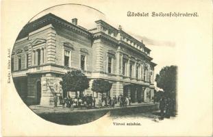 Székesfehérvár, Városi színház. Kiadja Eisler Adolf