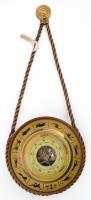Horoszkópos díszítésű, falra akasztható barométer, d: 17 cm