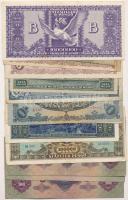 15db-os magyar pengő bankjegy tétel, közte 1946. 10.000.000BP T:I--III