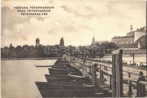 Pétervárad, Petrovaradin (Újvidék, Novi Sad); hajóhíd / pontoon bridge