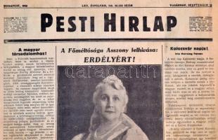 1938-1956 Vegyes újság tétel, 9 db, nagyrészt hiányosak, felvágottak, közte: 1 db 1956-os újsággal I...