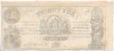 1852. 1Ft "Kossuth bankó" kitöltetlen "A" T:I-
Hungary 1852. 1 Forint "A&q...