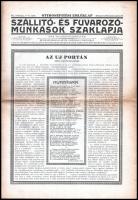 2 db ritkább újság: 1925 Szállító- és fuvarozómunkások szaklapja, 1944 Tiszajobbparti Mezőgazda