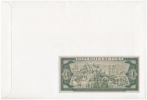 Kuba 1982. 1P felbélyegzett borítékban, bélyegzéssel T:1
Cuba 1982. 1 Peso in envelope with stamp a...