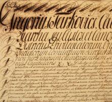 1816 Tarkovics Gergely (1715-1841) ungvári püspök oklevele  Anderkó Péternek, Máramaros vidéki vikár...