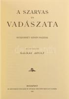 Balkay Rudolf: A szarvas és vadászata 27 színes rajzzal. Athenaeum. Reprint maxi könyv 11,5 cm