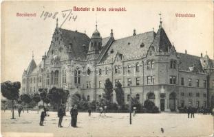 1908 Kecskemét, Városháza, Gyógyszertár. Kiadja G. Fekete Mihály 867. (fa)