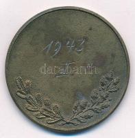 1943. "Marosvásárhelyi Sport Egyesület - 1943 I." fém sport díjérem (40mm) T:2