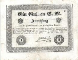 1849. 1Ft/ezüst pénz "Almássy" T:restaurált