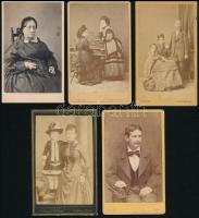 cca 1880-1900 7 db vizitkártya klf felvidéki műtermekből