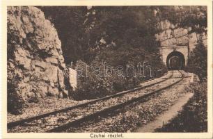 Bakonyszentlászló, Cuha-völgyi vasútvonal, vasúti alagút - képeslapfüzetből