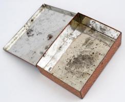 cca 1940 Tutun de lux. Román cigarettás fém doboz 18x14 cm