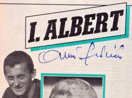 1991 Albert Flórián (1941-2011) labdarúgó aláírása a Nemzeti Sport Sport História 1991. szept. 14. 3. különszámán.