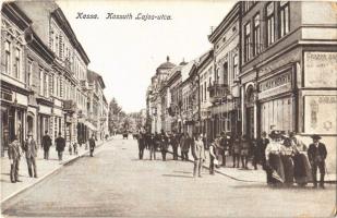 Kassa, Kosice; Kossuth Lajos utca, Heilman Henrik üzlete / street view, shop (EK)