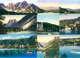 1910 Ausztriai tavak 10db / Lakes in Austria, 10pcs