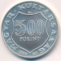 1994. 500Ft Ag "Kossuth Lajos" kapszulában, tanúsítvánnyal T:BU Adamo EM133