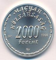 1998. 2000Ft Ag "Eötvös Lóránd" kapszulában, tanúsítvánnyal T:BU Adamo EM156