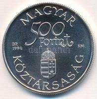 1994. 500Ft Ag "Régi dunai hajók - Carolina" kapszulában, tanúsítvánnyal T:BU Adamo EM134