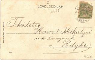 1903 Arad, Szabadság tér, Vértanú szobor, Schwarcz Testvérek, Frischmann József üzlete. Kiadja Kerpe...