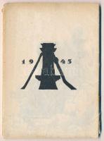1945 Budapest - 12 db városképes lap a második világháború utáni romokról saját tokjában / 12 town-v...