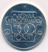1985. 500Ft Ag "Kulturális Fórum Budapest 1985" kapszulában T:1 kis patina Adamo EM89