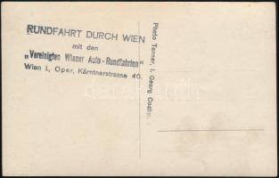 cca 1930 Rundfahrt durch Wien, fotólap, 9×14 cm