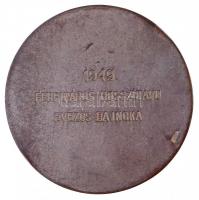 1929. "Duna Sport Club 1929 - Sporttal a hazáért" zománcozott, ezüstözött Br plakett, háto...