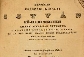 Patachich József: Történeti jegyzetek szabad királyi Pest városról. Pest, 1839, Trattner-Károlyi, 2+...