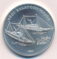 1997. 2000Ft Ag "Régi balatoni hajók / Helka & Kelén" kapszulában, tanúsítvánnyal T:BU Adamo EM146