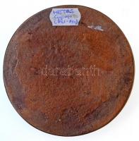 Hetés György (1921-1998) DN "Krúdy Gyula 1878-1933" Br emlékplakett (90mm) T:2