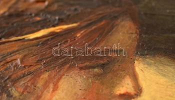 Lotz Károly (1833-1904): Vénusz és Ámor. Olaj, fa, jelzett (karcolt LK), hátoldalán "Lotz Károl...