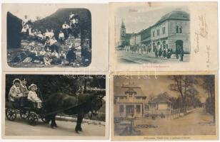 30 db RÉGI történelmi magyar városképes lap, vegyes minőség / 30 pre-1945 town-view postcards from the Kingdom of Hungary, mixed quality