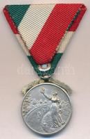 1906. "Budapest 'Turul' Kerékpár Kör 1906" ezüstözött sport emlékérem modern nem...