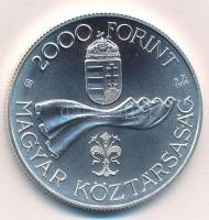 1996. 2000Ft Ag "Ötvenéves a Forint" kapszulában, tanúsítvánnyal T:BU Adamo EM144