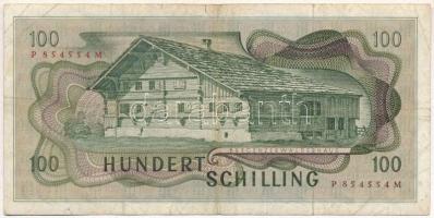 Ausztria 1969 (1970). 100Sch T:III
Austria 1969 (1970). 100 Schilling C:F
Krause 145