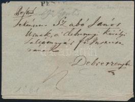 ~1840 Portós levél PESTH - DEBREZEN