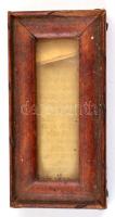 cca 1800-1900 Mezuzatekercs, kézzel írt, pergamen, 6x8 cm/
cca 1800-1900 Mezuza scroll, handwritten...