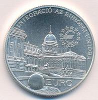 1997. 2000Ft Ag "Integráció az EU-ba-EURO I" kapszulában, tanúsítvánnyal T:BU Adamo EM147